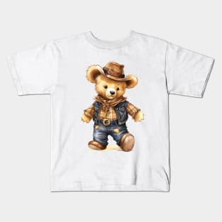 Teddy bear Cowboy. Kids T-Shirt